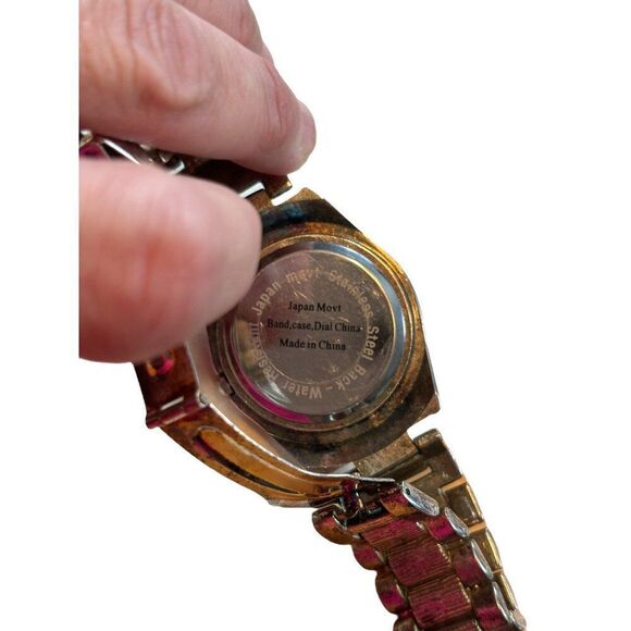 Geneva Women's Water Resistant Silver-Tone Watch With Crystal Accents - Picture 6 of 11